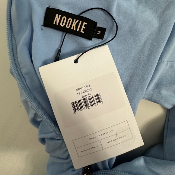 NWT Nookie Envy Midi Dress Blue sizes Medium & Large - Picture 8 of 9